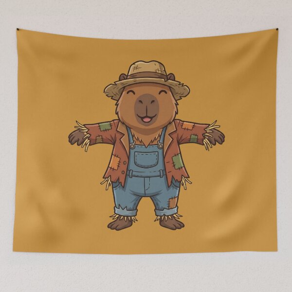 Item preview, Autumn Capybara Scarecrow designed and sold by Ivy-Triggs.