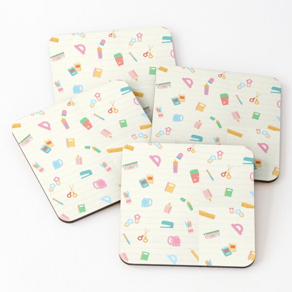 Item preview, Colorful School Supplies Pattern designed and sold by Soujji-Designs.