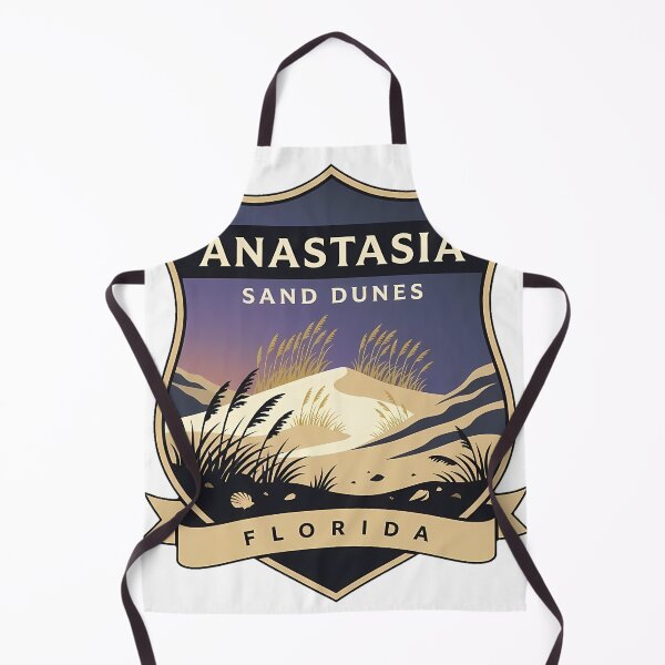Item preview, Anastasia State Park Sand Dunes Sea Oats Florida Crest Sticker designed and sold by DetourDgn.