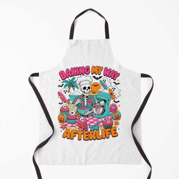 Item preview, Baking My Way To The Afterlife Pastry Chef Skeleton Tee designed and sold by Design Vibras.