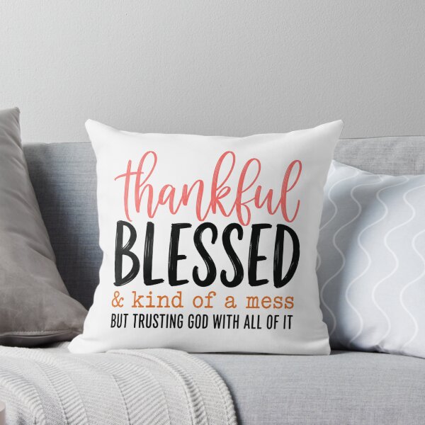 Item preview, thankful quote for gratitude and positivity designed and sold by ROUX-ART.