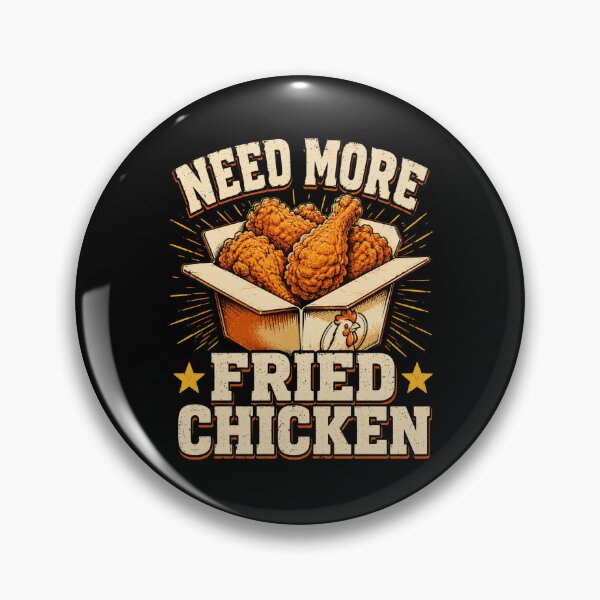 Item preview, fried chicken Need More Vintage Comfort Food Art designed and sold by ROUX-ART.
