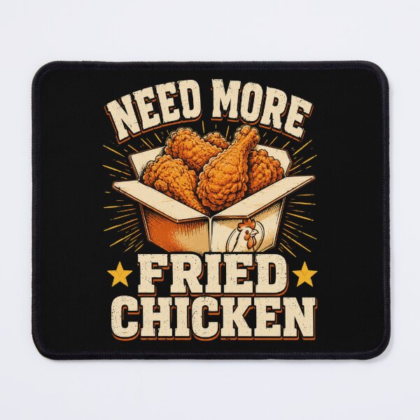 Item preview, fried chicken Need More Vintage Comfort Food Art designed and sold by ROUX-ART.