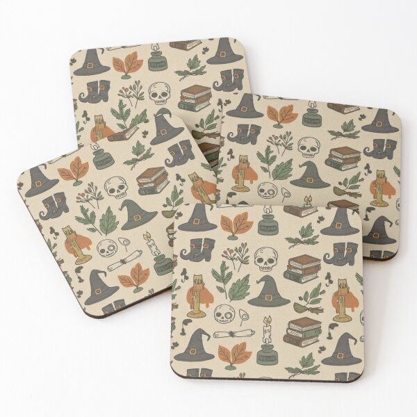 Item preview, Vintage Halloween Witchy Seamless Pattern designed and sold by IntelliMindDesigns.
