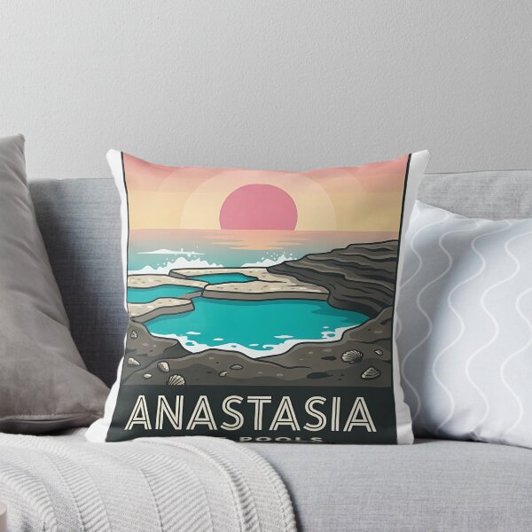 Item preview, Anastasia State Park Tide Pools Florida Sunrise Deco Sticker designed and sold by DetourDgn.