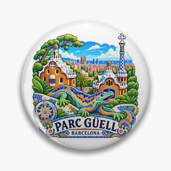 Item preview, Park Güell Barcelona Spain – Gaudi Travel Art designed and sold by ChicClicker.