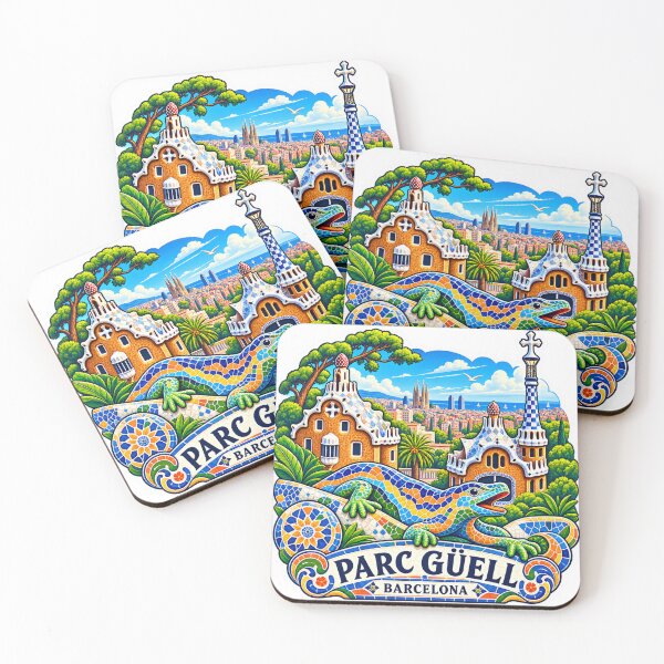 Item preview, Park Güell Barcelona Spain – Gaudi Travel Art designed and sold by ChicClicker.
