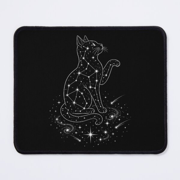 Item preview, cat constellation celestial cosmic night sky art designed and sold by ROUX-ART.