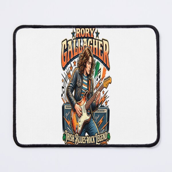 Item preview, Rory Gallagher Irish Rock Blues Legend Guitarist Vintage Design designed and sold by CatLovers Studio.