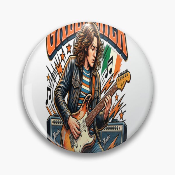 Item preview, Rory Gallagher Irish Rock  Blues Legend Guitarist Vintage Design designed and sold by CatLovers Studio.