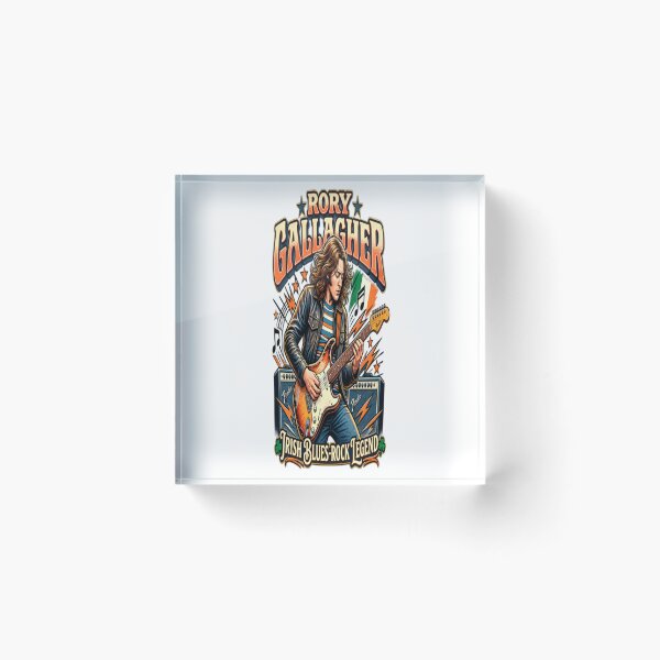 Item preview, Rory Gallagher Irish Rock  Blues Legend Guitarist Vintage Design designed and sold by CatLovers Studio.