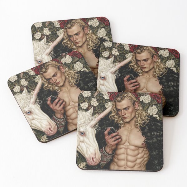 Item preview, Anachronism in the Medieval Tapestry - Man and Unicorn  designed and sold by JaimeLikes.