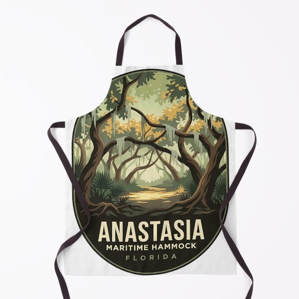 Item preview, Anastasia State Park Maritime Hammock Trail Florida Oval Sticker designed and sold by DetourDgn.