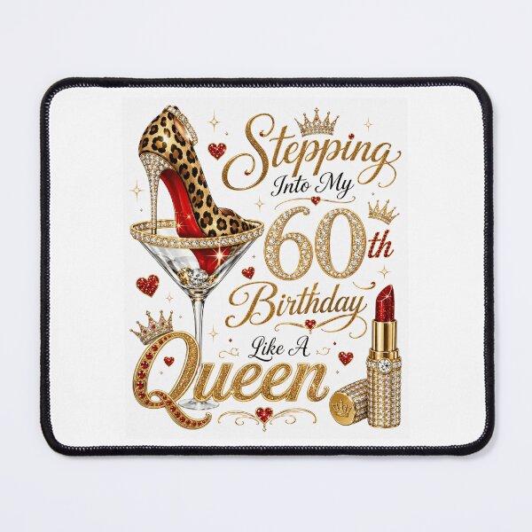 Item preview, Brunette Birthday Queen Glam High Heel and Lipstick Art designed and sold by ROUX-ART.