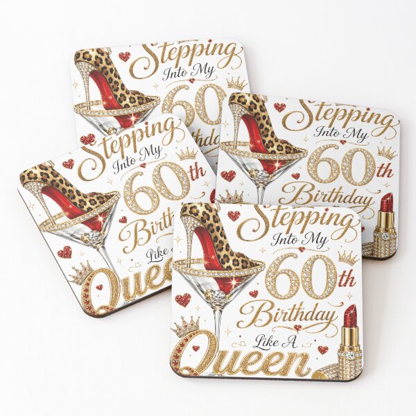 Item preview, Brunette Birthday Queen Glam High Heel and Lipstick Art designed and sold by ROUX-ART.