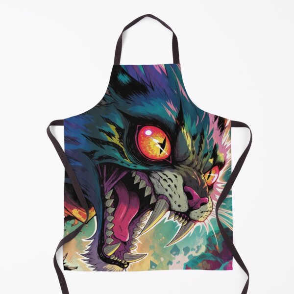 Item preview, Feline Fury Lit in Electric Neon Fluorescent Glory (V2) designed and sold by SabaMirzique.