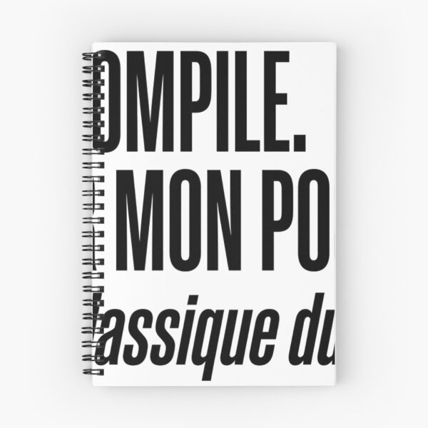 Item preview, He Compiles On My Computer Dev FR Humor Typography designed and sold by Niebieski-Labs.