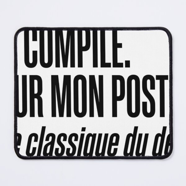 Item preview, He Compiles On My Computer Dev FR Humor Typography designed and sold by Niebieski-Labs.