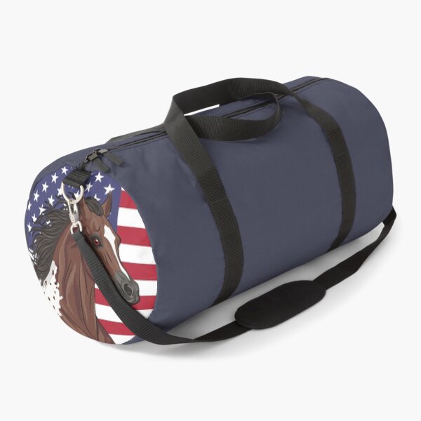 Item preview, An Appaloosa horse and the USA flag designed and sold by Cheval-de-coeur.