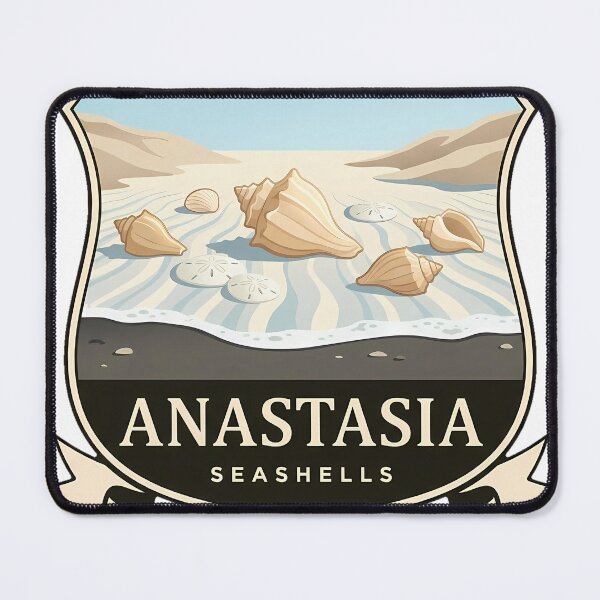 Item preview, Anastasia State Park Seashells Sand Dollars Florida Crest Sticker designed and sold by DetourDgn.