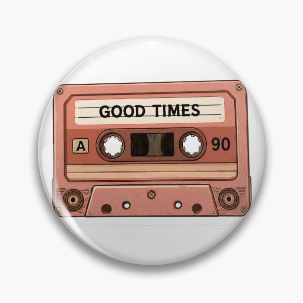Item preview, Good Times Retro Cassette Tape Sticker Vintage Music 80s 90s Nostalgia Groovy Aesthetic Gift designed and sold by AstraDrip Studio.