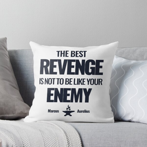 Item preview, The Best Revenge Is Not to Be Like Your Enemy - Marcus Aurelius - Bold Stoic Quote - Dark Version designed and sold by Stoic Core.