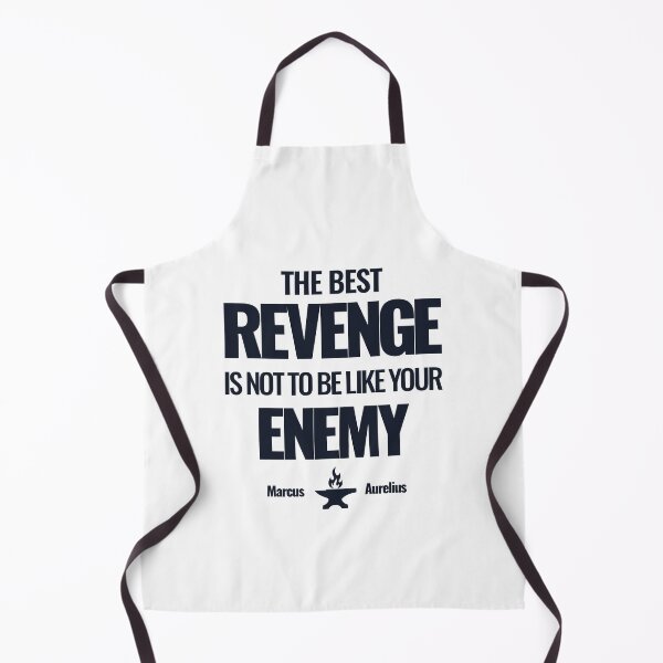 Item preview, The Best Revenge Is Not to Be Like Your Enemy - Marcus Aurelius - Bold Stoic Quote - Dark Version designed and sold by Stoic Core.