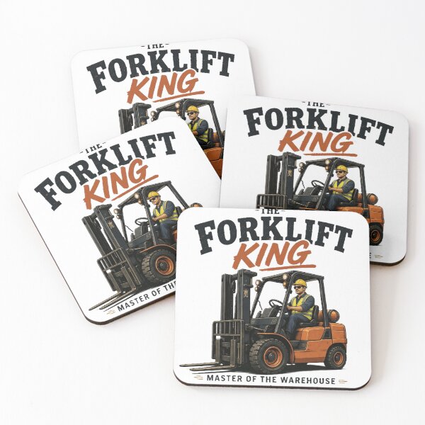 Item preview, The Forklift King – Vintage Warehouse Legend designed and sold by RetroNibylander.