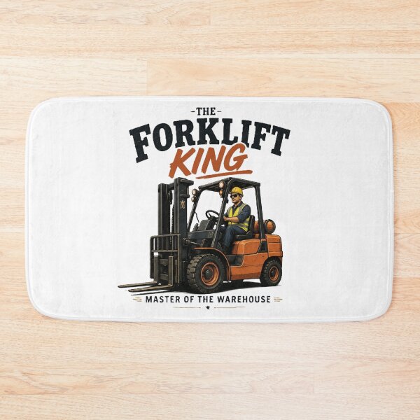Item preview, The Forklift King – Vintage Warehouse Legend designed and sold by RetroNibylander.