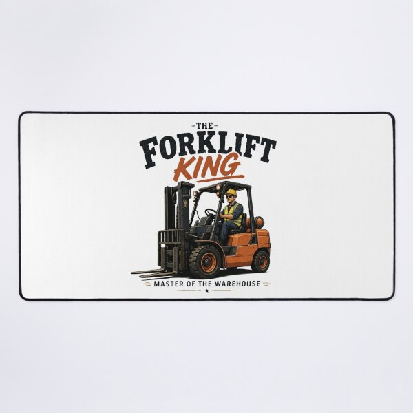 Item preview, The Forklift King – Vintage Warehouse Legend designed and sold by RetroNibylander.