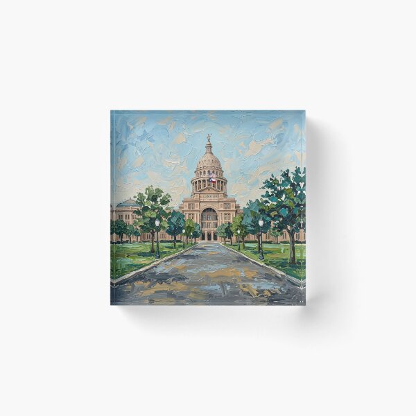 Item preview, Impresión acrílica de viaje del Capitolio del Estado de Texas, Texas, EE. UU. designed and sold by POSTERIOCREW.