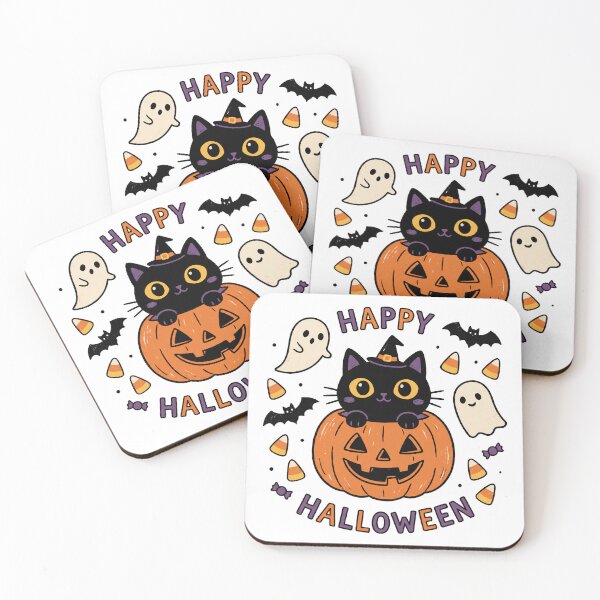 Item preview, Little black cat Halloween designed and sold by shirt-planet.