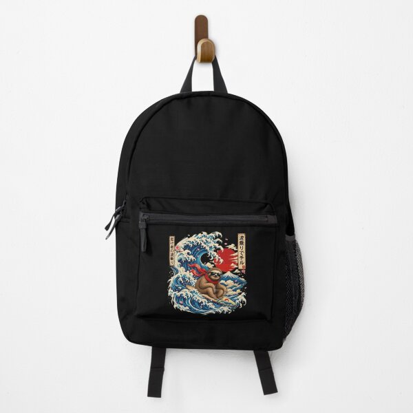 Item preview, Ukiyo-e Surfing Sloth Great Wave Japanese Art designed and sold by Vermanartist.
