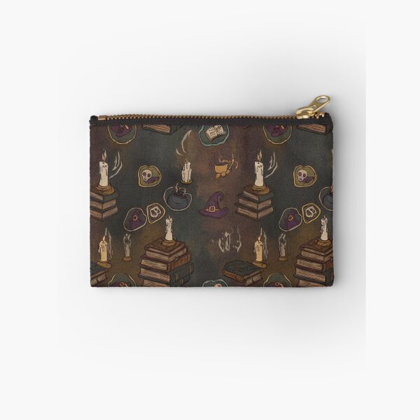 Item preview, Dark Halloween Candles Books Witchy Pattern designed and sold by IntelliMindDesigns.