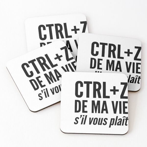 Item preview, Ctrl Z of My Life Gift Dev Geek French Humor designed and sold by Niebieski-Labs.