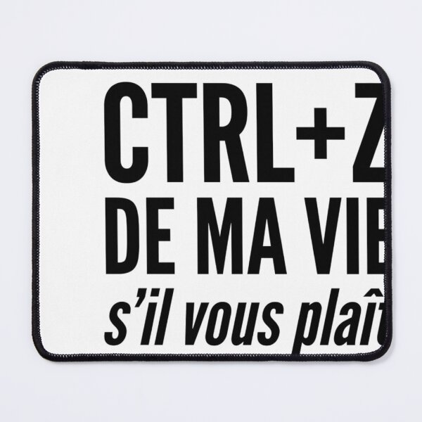 Item preview, Ctrl Z of My Life Gift Dev Geek French Humor designed and sold by Niebieski-Labs.