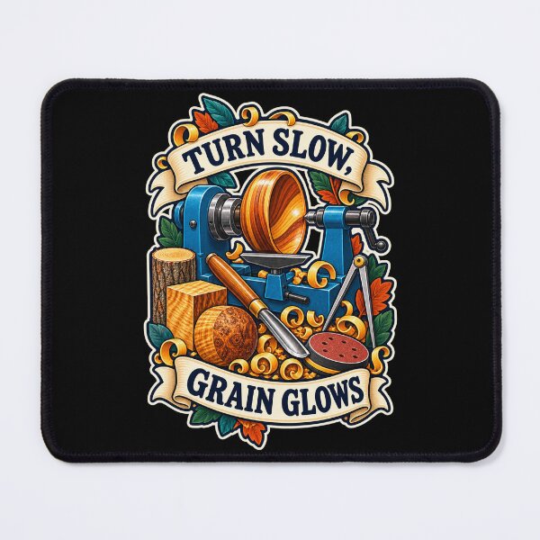 Item preview, Turn Slow Grain Glows Woodturning Craft Art designed and sold by CheerfulNest.