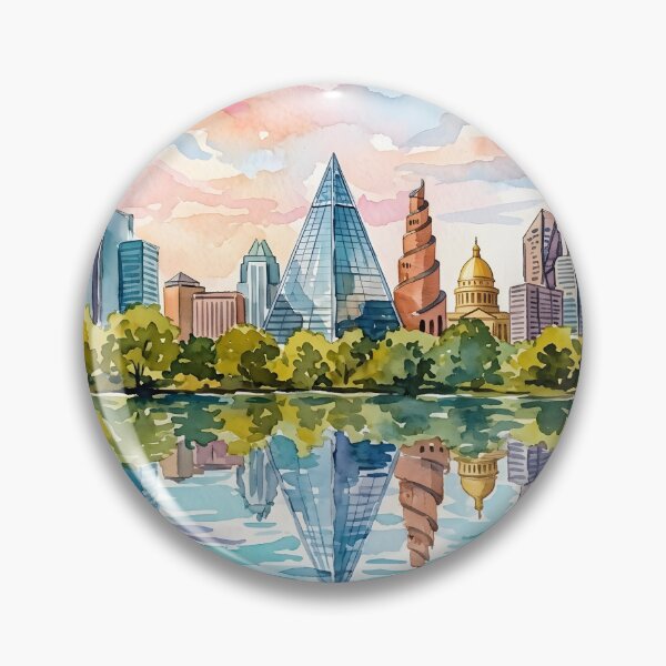 Item preview, Austin Acrylic Travel Print, Texas  designed and sold by POSTERIOCREW.