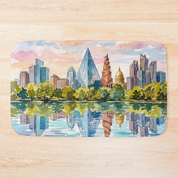Item preview, Austin Acrylic Travel Print, Texas  designed and sold by POSTERIOCREW.