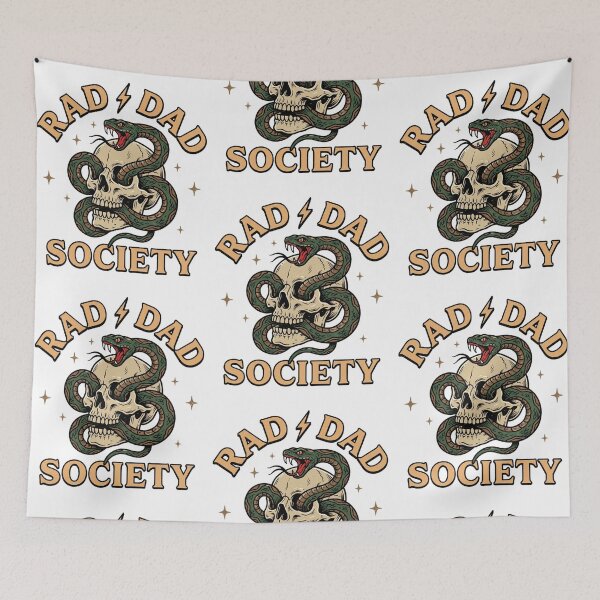 Item preview, Rad Dad Society Vintage Skull And Snake Tattoo Style Father's Day designed and sold by raedattia.