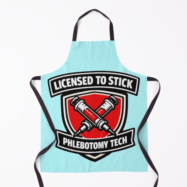 Item preview, Licensed To Stick Funny Phlebotomy Tech Badge designed and sold by Timeless Junction.