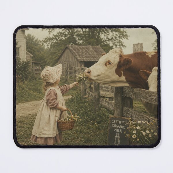 Item preview, Feeding Time At The Organic Milk Farm designed and sold by Blue Robin.