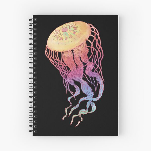 Item preview, Colorful Jellyfish Pastel Gradient Ocean Marine Art designed and sold by Hilal-Studio.