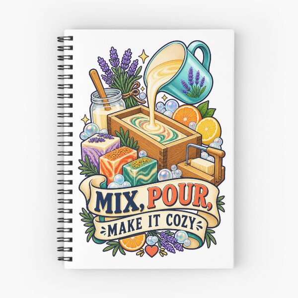 Item preview, Mix Pour Make It Cozy Soap Making Art designed and sold by CheerfulNest.
