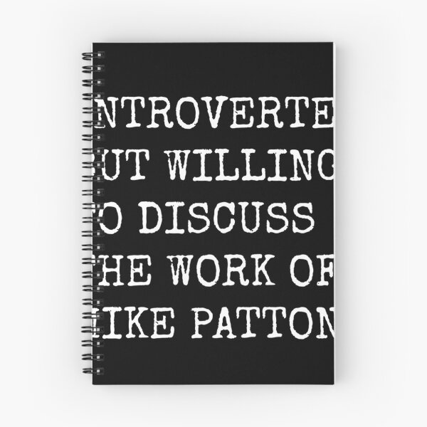 Item preview, Introverted But Willing To Discuss The Work Of Mike Patton designed and sold by Artquipo.