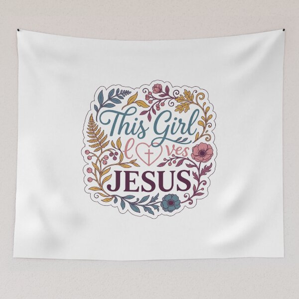 Item preview, This Girl Loves Jesus designed and sold by domostore.