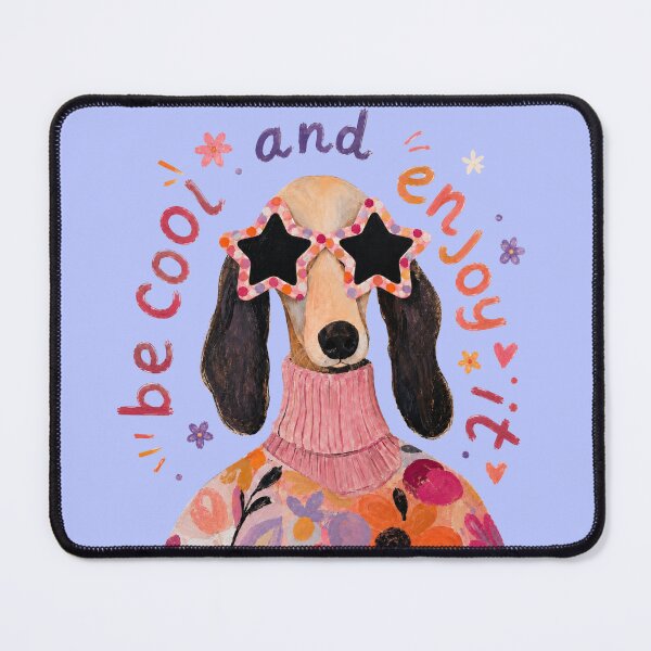 Item preview, Cute Dog Be Cool And Enjoy designed and sold by DesignByKhayal.