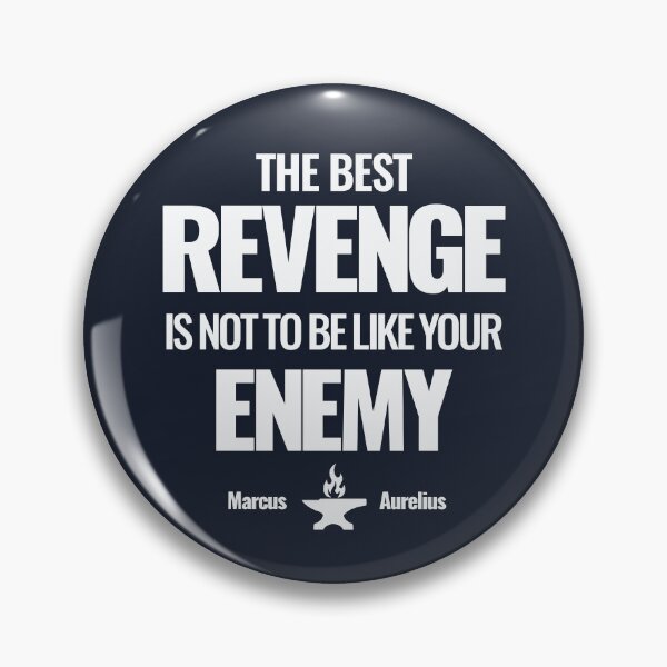 Item preview, The Best Revenge Is Not to Be Like Your Enemy - Marcus Aurelius - Bold Stoic Quote - Light Version designed and sold by Stoic Core.