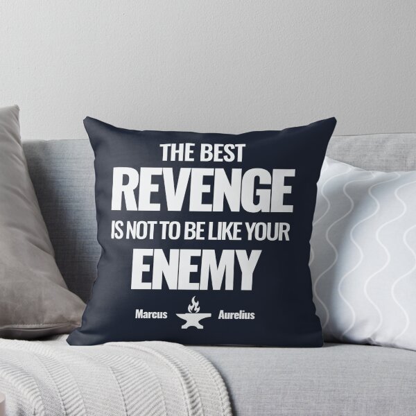 Item preview, The Best Revenge Is Not to Be Like Your Enemy - Marcus Aurelius - Bold Stoic Quote - Light Version designed and sold by Stoic Core.