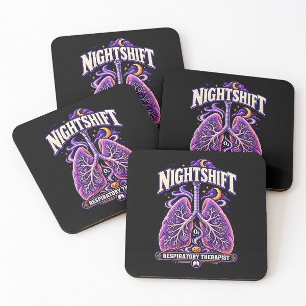 Item preview, Spooky Retro Nightshift Respiratory Therapist Halloween Lung Design - Purple Anatomical Lungs, Trachea, Bats & Pumpkin | Respiratory Care Week Medical Shirt designed and sold by ClinicalHubs.